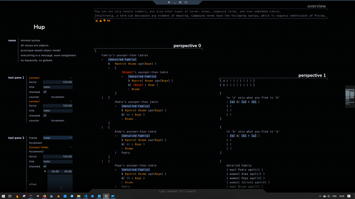 Screenshot of the WIP on the interface